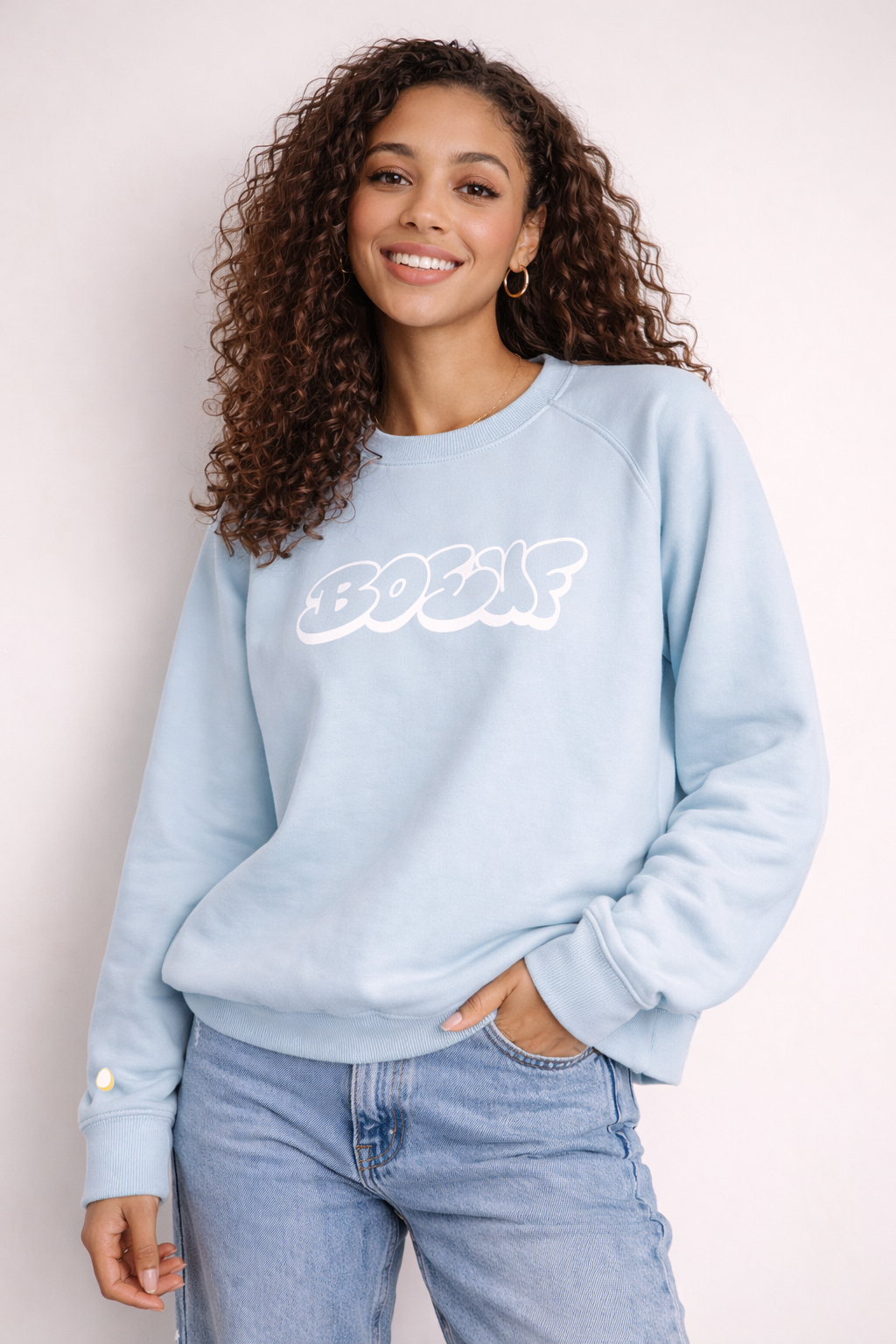 Boeuf Unisex Sweatshirt - Light Blue