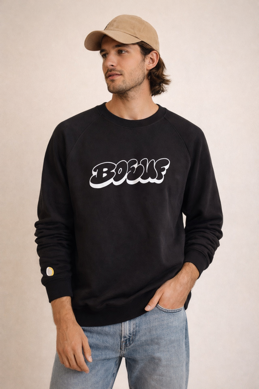 Boeuf Unisex Sweatshirt - Black