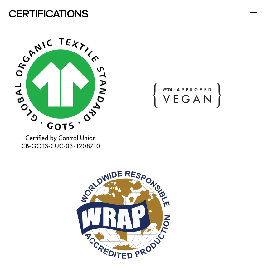 Certifications