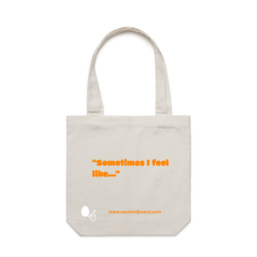 Oeuf & Boeuf Vinyl Tote